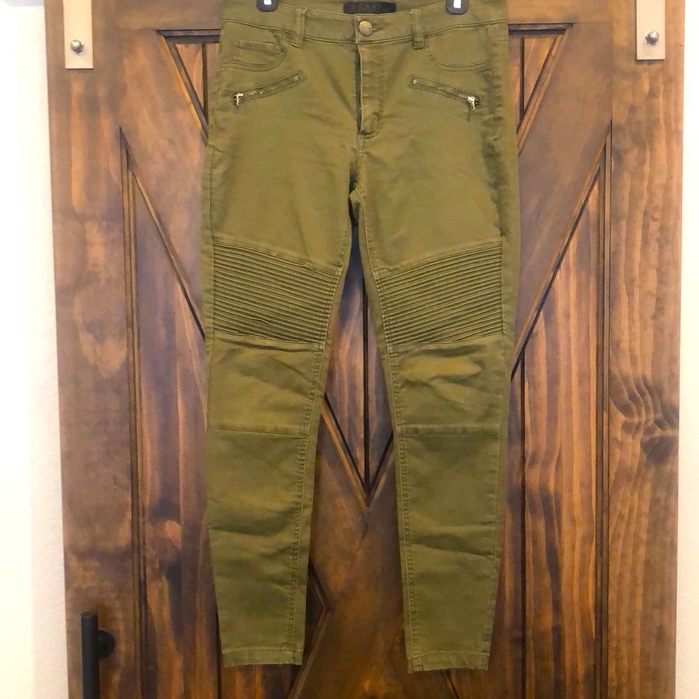 TINSEL DENIM COUTURE Moto Pants